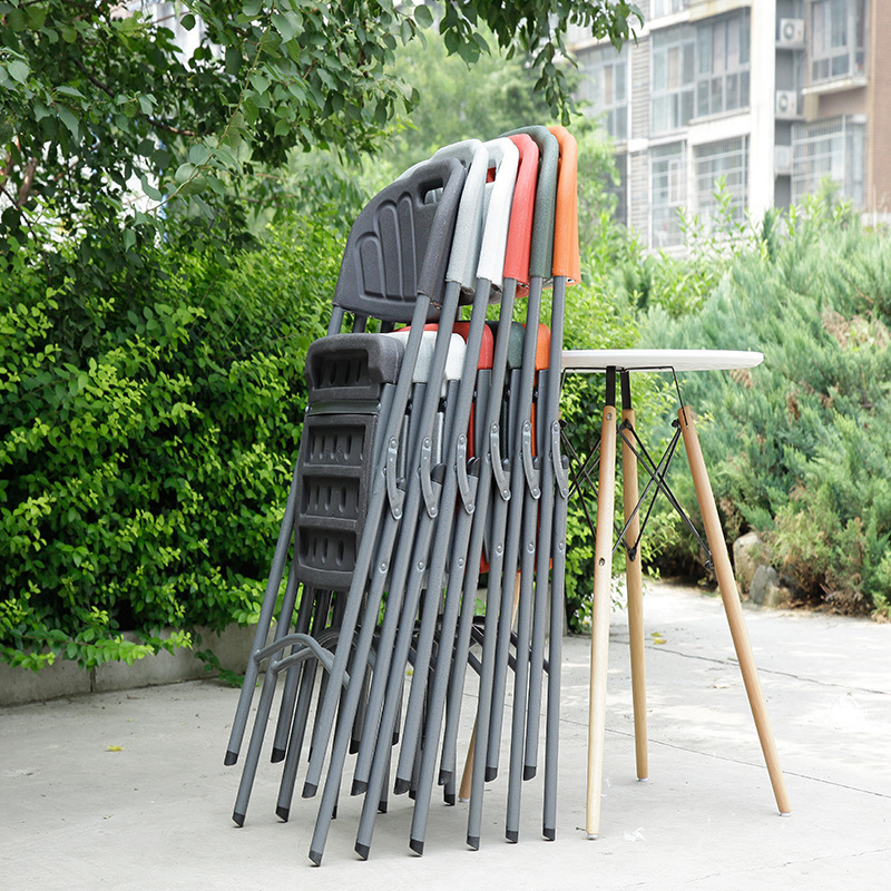 Factory direct HDPE plastic folding chair plastic folding stool beach table and chair