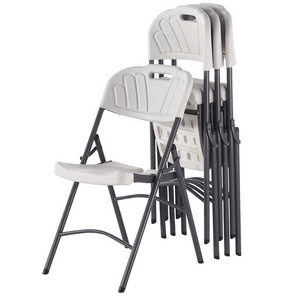 Factory direct HDPE plastic folding chair plastic folding stool beach table and chair