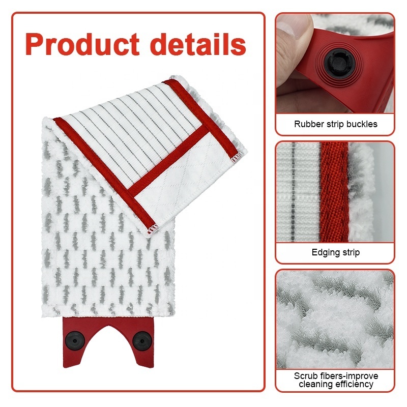 Factory Supply Hot Selling Durable 36*14 cm Microfiber Mop Cloth Fit Viledas Ultramax Microfiber Mop Head Flat Mop Refill