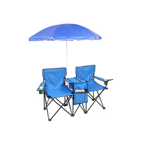 Outdoor beach fishing chair with umbrella