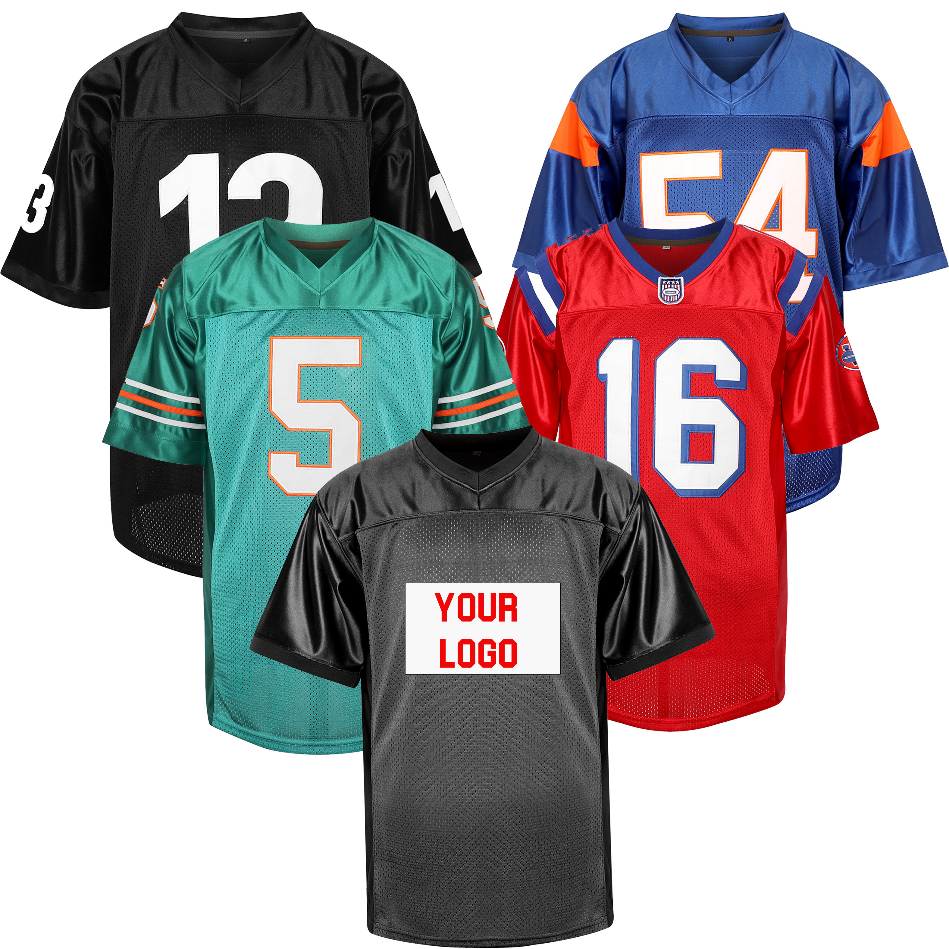 wholesale blank american football Jerseys Sublimation Uniform Design OEM custom jersey football