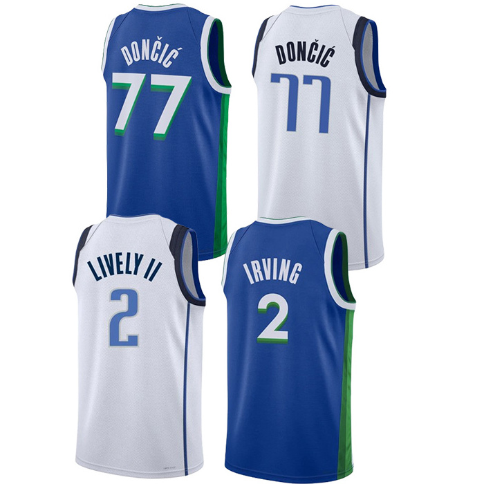 Custom Logo Men #77 DONCIC Jersey Dallas Basketball Rocket Shirts Uniform Wholesale Blank Sports Vest for Men