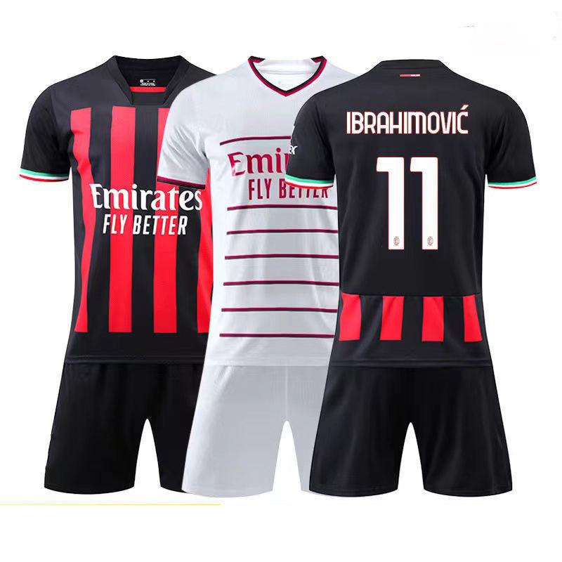 23-24 new Milan soccer wear IBRAHIMOVIC football jersey TONALI jersey soccer GIROUD football shirt Fan version jersey