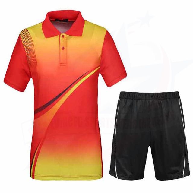 Cheap price sublimation tennis badminton volleyball jersey uniforms yellow volleyball jersey for men