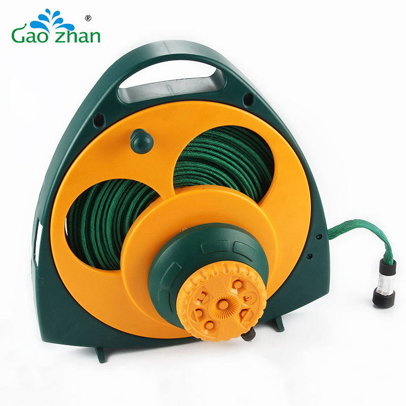 15M retractable garden flat hose reel