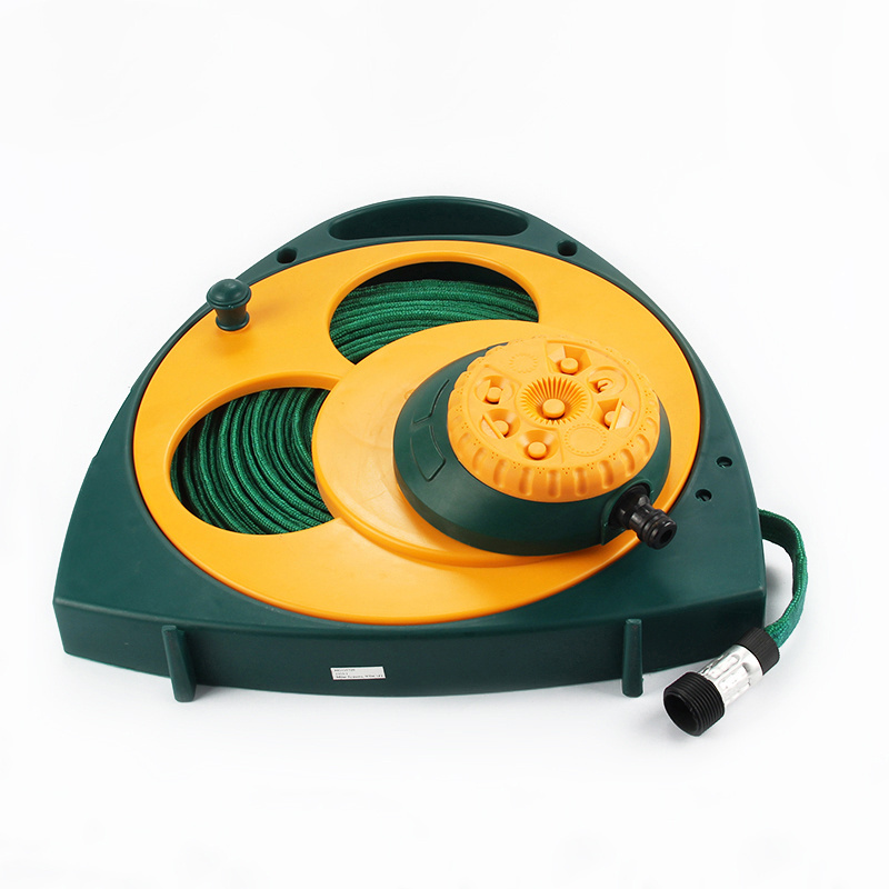 15M retractable garden flat hose reel