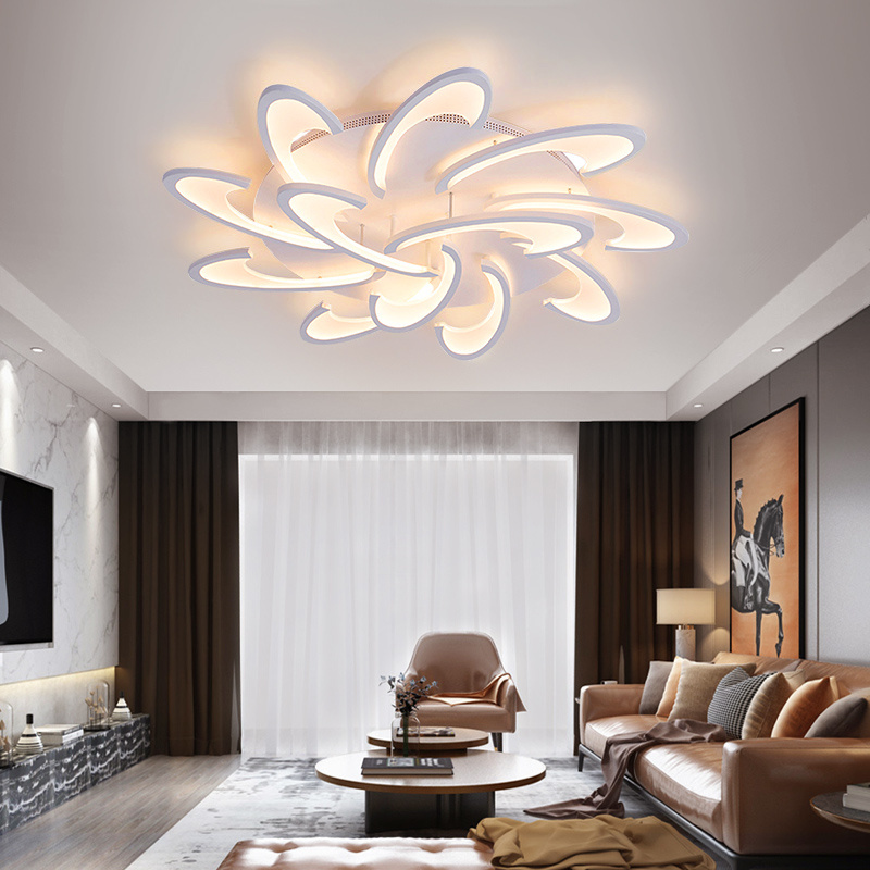 New Design Interior Lighting Acrylic Ceiling Lamps Modern Minimalist Living Room LED Ceiling Lights