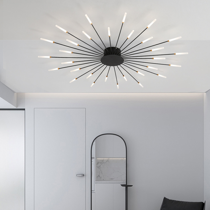 Badu Modern Home Lighting Creative Fireworks Led Ceiling Light For Living Room Bedroom