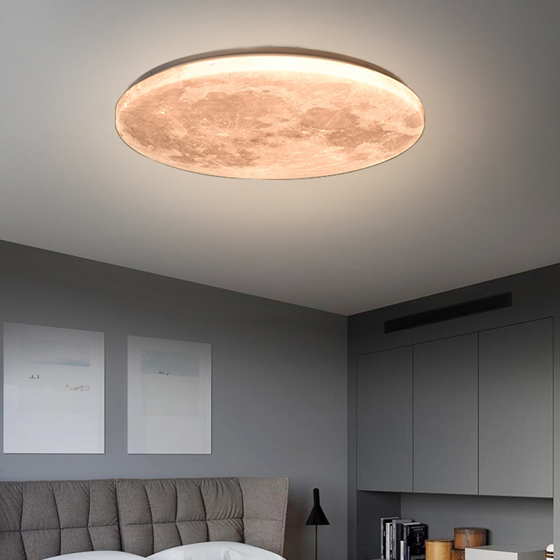 2022 new creative moon master bedroom room ceiling lamp ultra-thin led ceiling light for bedroom