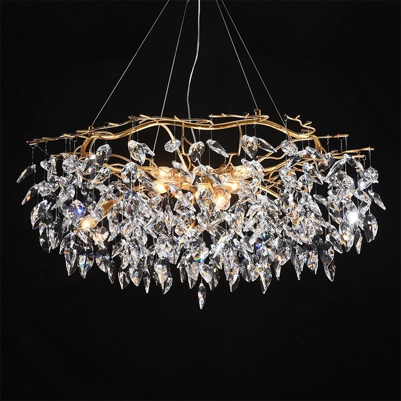 Modern luxury crystal chandeliers ceiling pendant lights chandelier for bedroom,dining room,living room