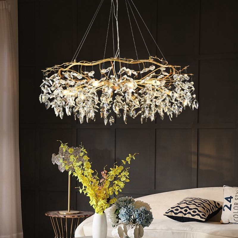 Modern luxury crystal chandeliers ceiling pendant lights chandelier for bedroom,dining room,living room