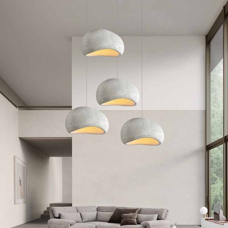 Japanese Wabi-Sabi Chandelier Modern Minimalist Dining Living Room Pendant Lights Bedroom Bar Designer Homestay E27 Hanging Lamp