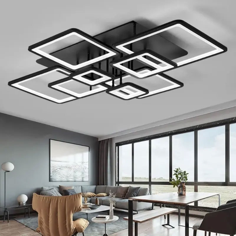 Smart Modern Surface Mounted Pop Ceiling Lamp Fixtures APP Remote Control Lighting Corridor Home LED Ceiling Light