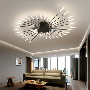 Badu 2023 Living Room Fireworks Flower Shape Acrylic Led Lighting Fixtures Ceiling Light For Home