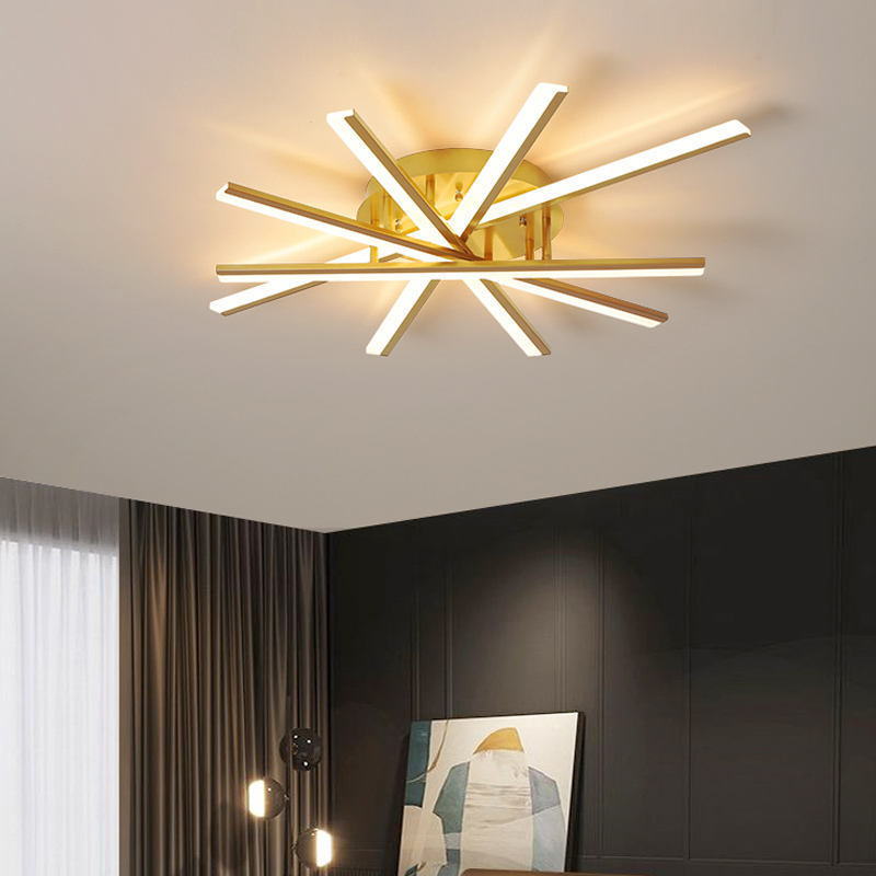 Modern fan-shaped led ceiling lamp is applicable to high-quality ceiling lights in bedroom and living room