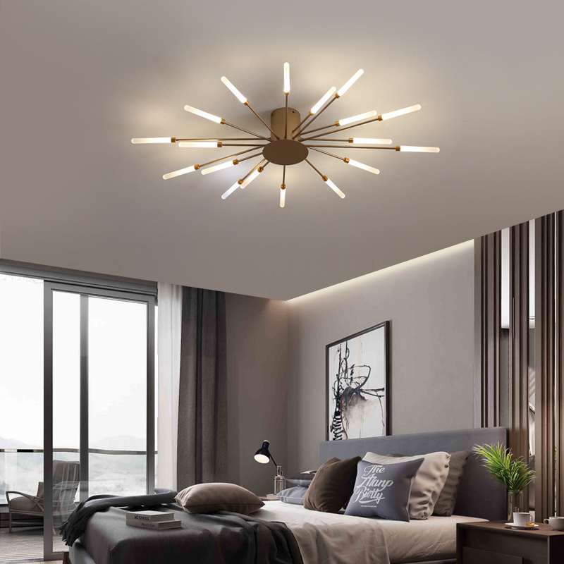 Badu 2023 Living Room Fireworks Flower Shape Acrylic Led Lighting Fixtures Ceiling Light For Home