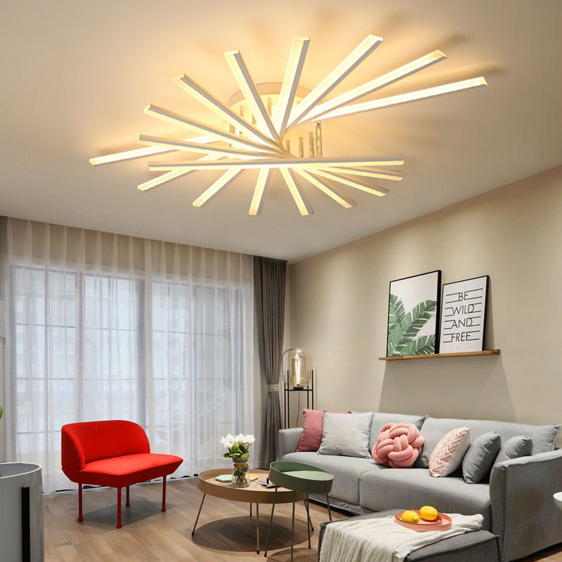 Modern fan-shaped led ceiling lamp is applicable to high-quality ceiling lights in bedroom and living room