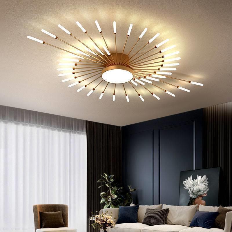 Home Bedroom Living Room Modern Chandelier Pendant Indoor Lighting Acrylic Firework LED Ceiling Light