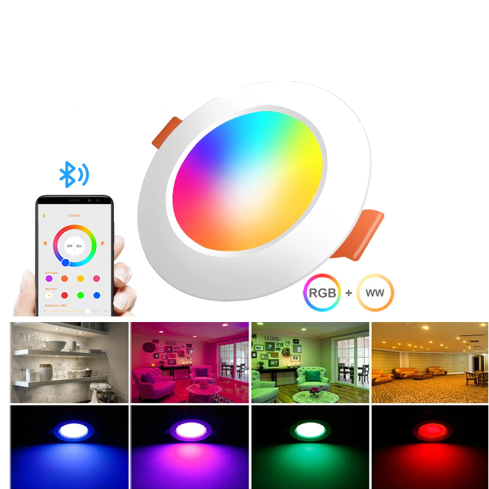 CCT Dimmable Mini Rgb Wall Washer Spot light Smart Design Adjust Cob Recessed Led Downlight