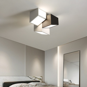 Modern minimalist design sense black and white geometric combination no main lamp ceiling lamp cloakroom bedroom ceiling light