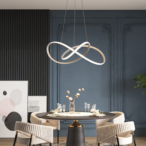 New Nordic style Chandelier Modern LED Living Room Dining Home Hotel Circle Hanging Lights Hall Kitchen Bedroom round chandelier