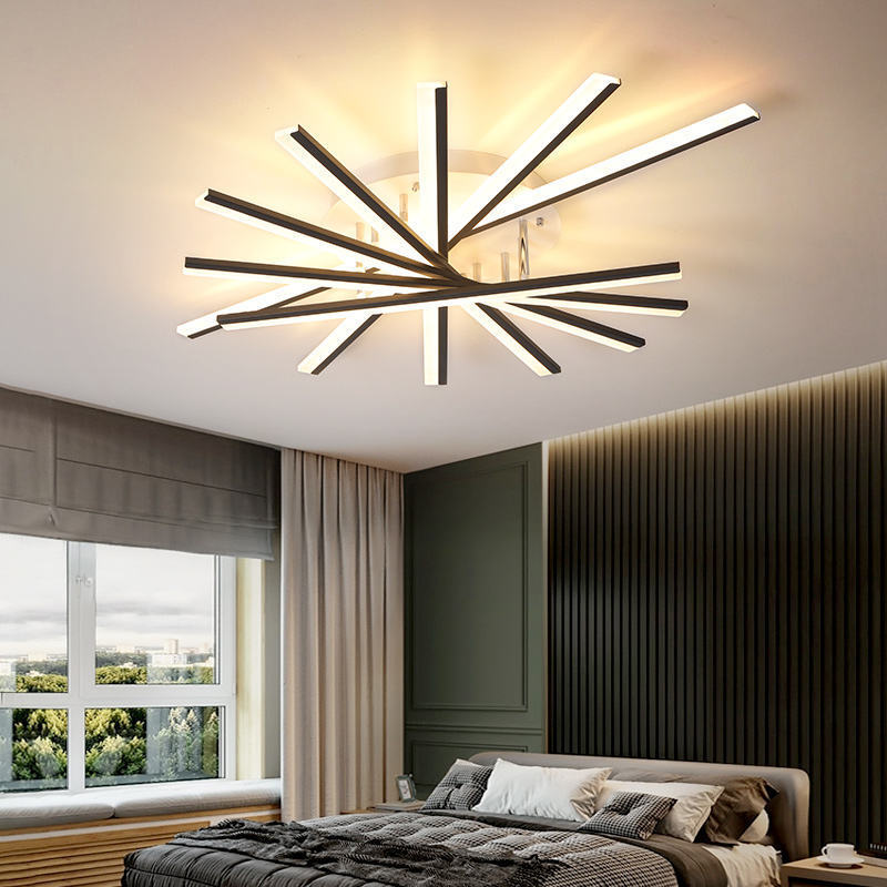 Modern fan-shaped led ceiling lamp is applicable to high-quality ceiling lights in bedroom and living room