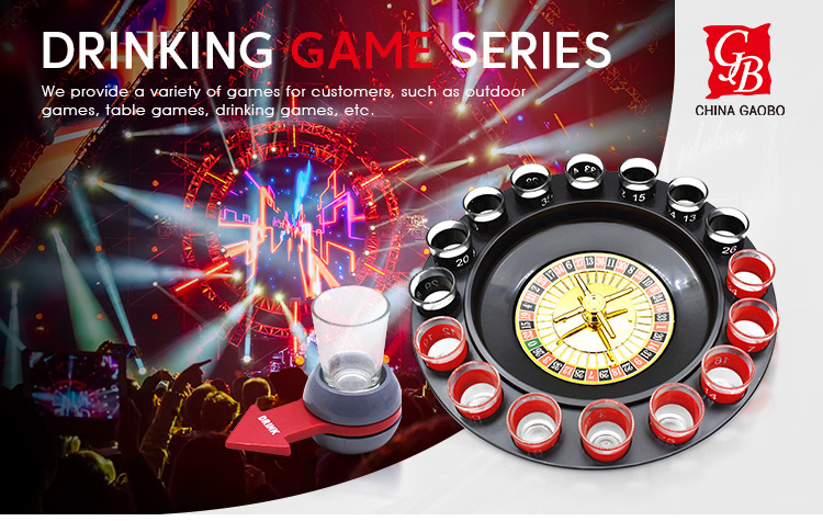 Novelty gifts casino drinking game shot glass roulette drinking game set