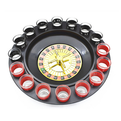 Novelty gifts casino drinking game shot glass roulette drinking game set