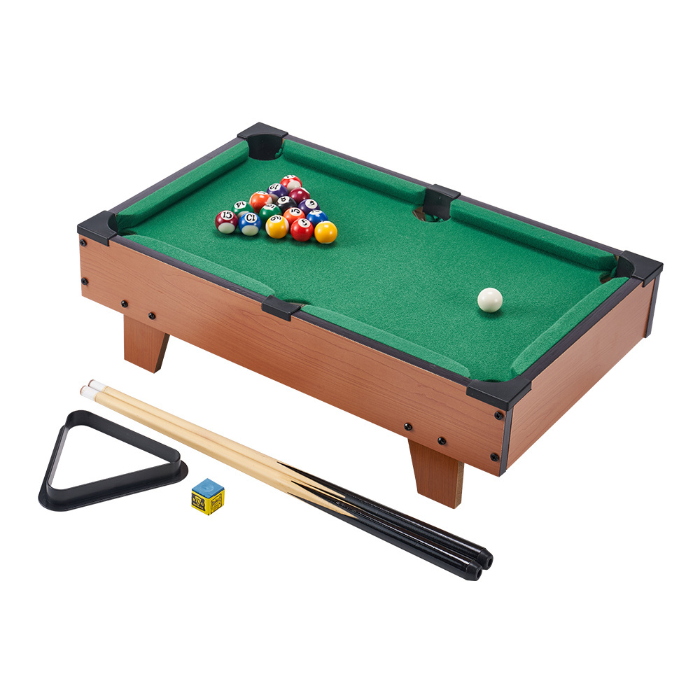 Popular mini billiard table games 16 balls small kids pool table