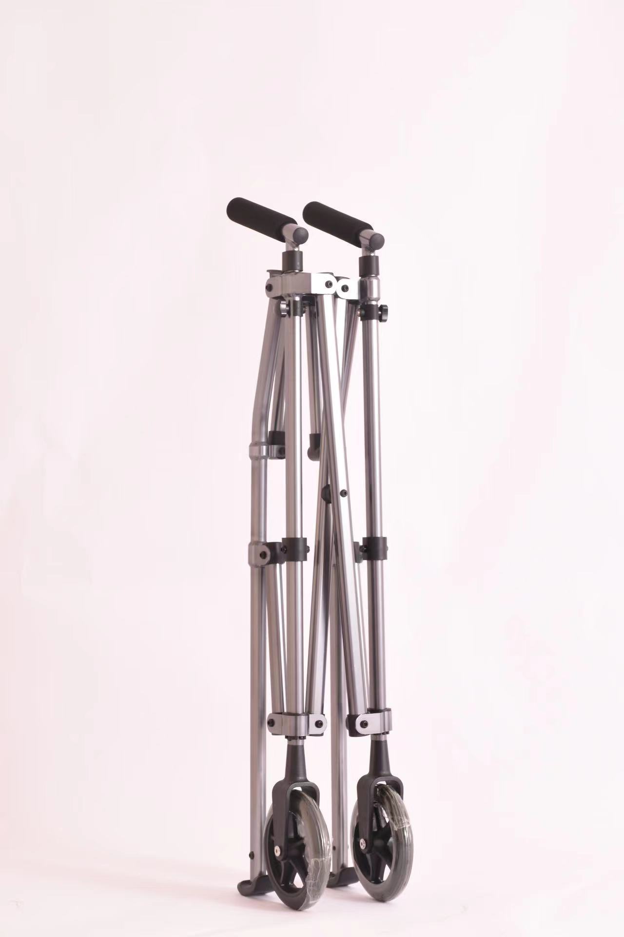 Lightweight and Foldable Rolling Walker for Adults Seniors Elderly Compact Travel Walker Folding Walking Aid