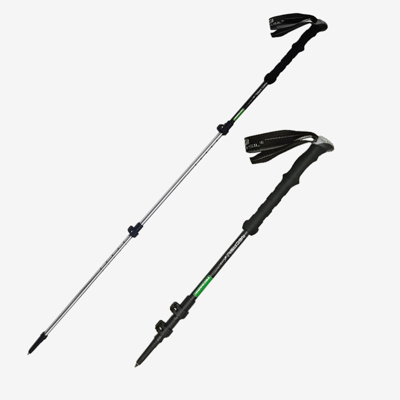 High Quality Ski Poles Foldable Crutch Trekking Pole Nordic Walking Sticks Walking Pole Alpenstock