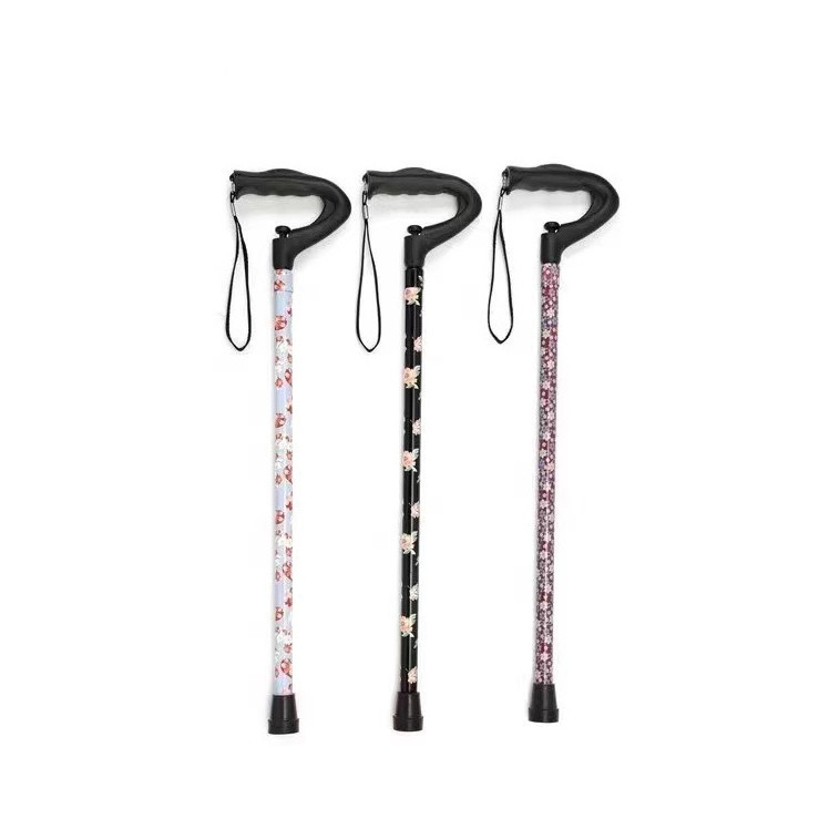 GAOBO Supplies Therapy Rehabilitation Stylish Cane Walking ODM OEM Women Men for Stick Walking Button Push One Cane Offset