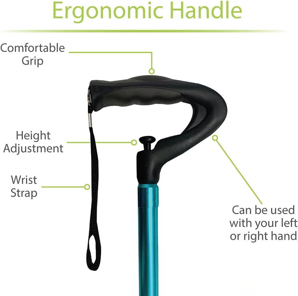 GAOBO Supplies Therapy Rehabilitation Stylish Cane Walking ODM OEM Women Men for Stick Walking Button Push One Cane Offset