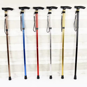 GB-803 Walking Cane For Men Women - Foldable Adjustable Collapsible Free Standing Cane Pivot Tip Heavy Duty