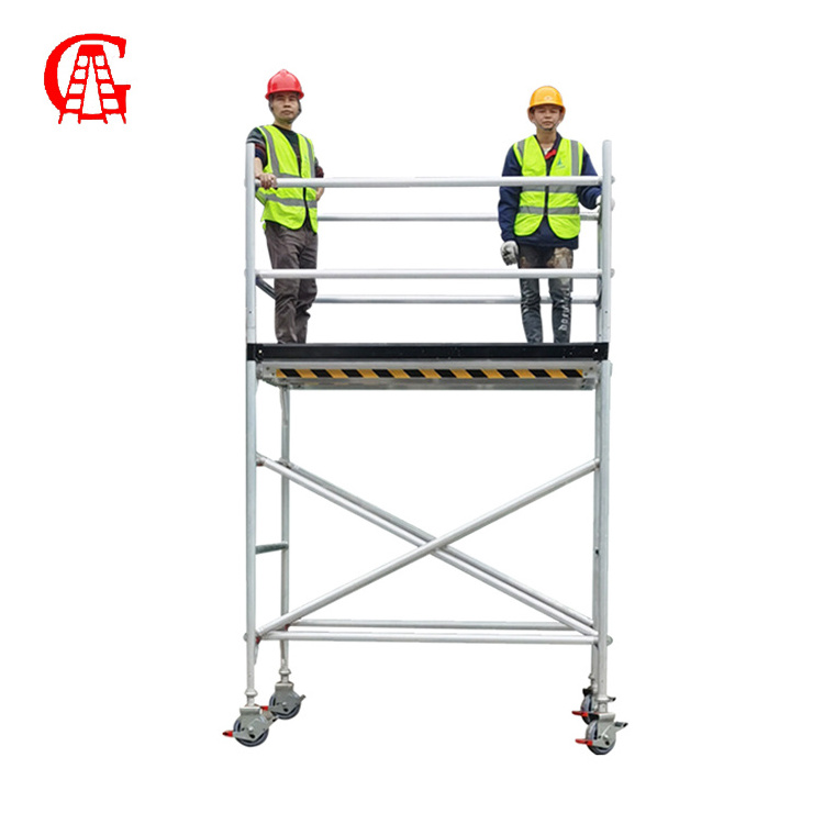 Powder Coated Galvanized Scaffold System Price Standard Ledger Brace Ringlock Steel Scaffolding for Sale