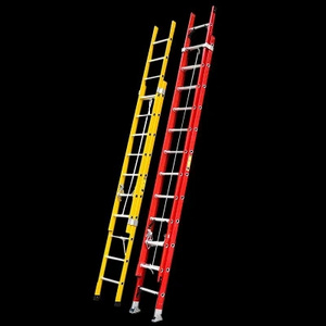 20 24 28 ft Lightweight  Insulation FRP Double Extension Step Ladder