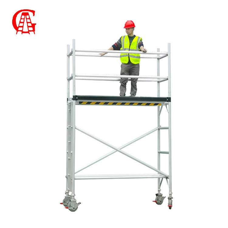 Powder Coated Galvanized Scaffold System Price Standard Ledger Brace Ringlock Steel Scaffolding for Sale