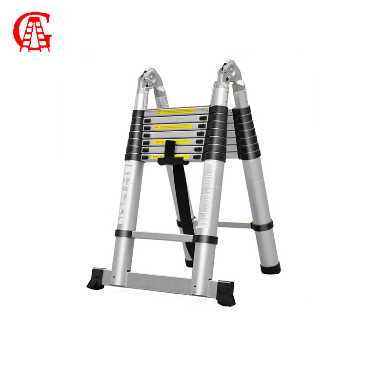 Aluminum Double sided Stairs Telescopic Extension Folding  Step Ladder