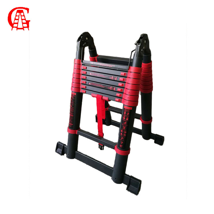 Aluminum Double sided Stairs Telescopic Extension Folding  Step Ladder