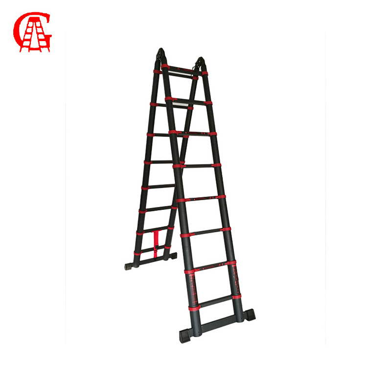 Aluminum Double sided Stairs Telescopic Extension Folding  Step Ladder