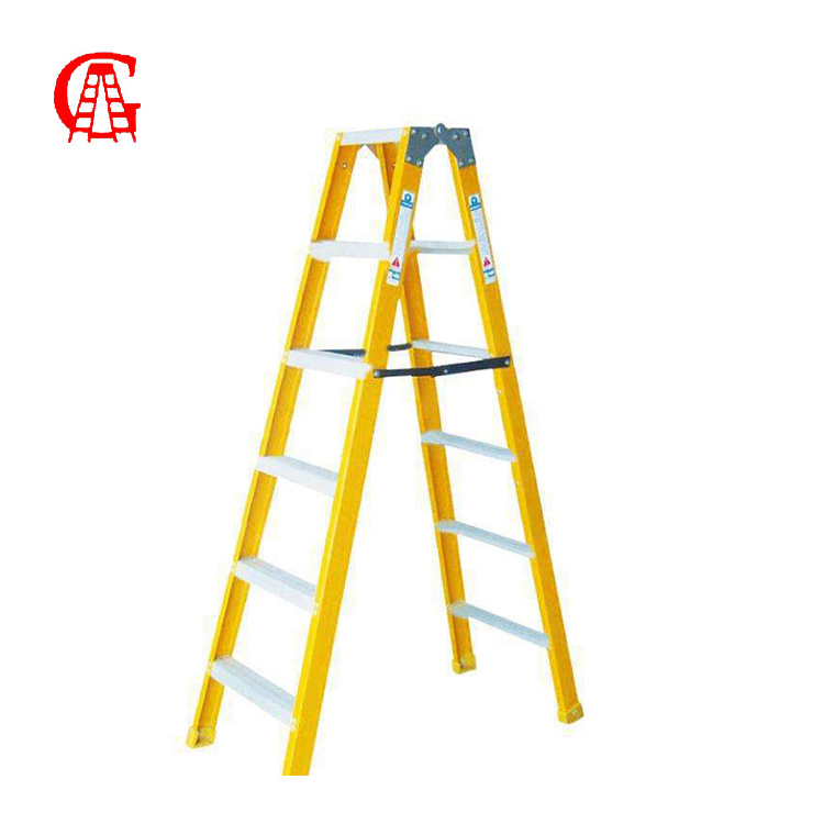 En131 Aluminum Fiberglass Extension Ladder with Shelf