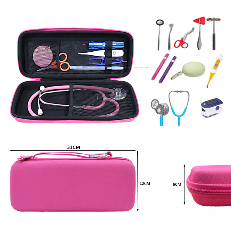 2024 Hot Sale Custom logo Portable medical tool bag waterproof eva hard case Stethoscope Case