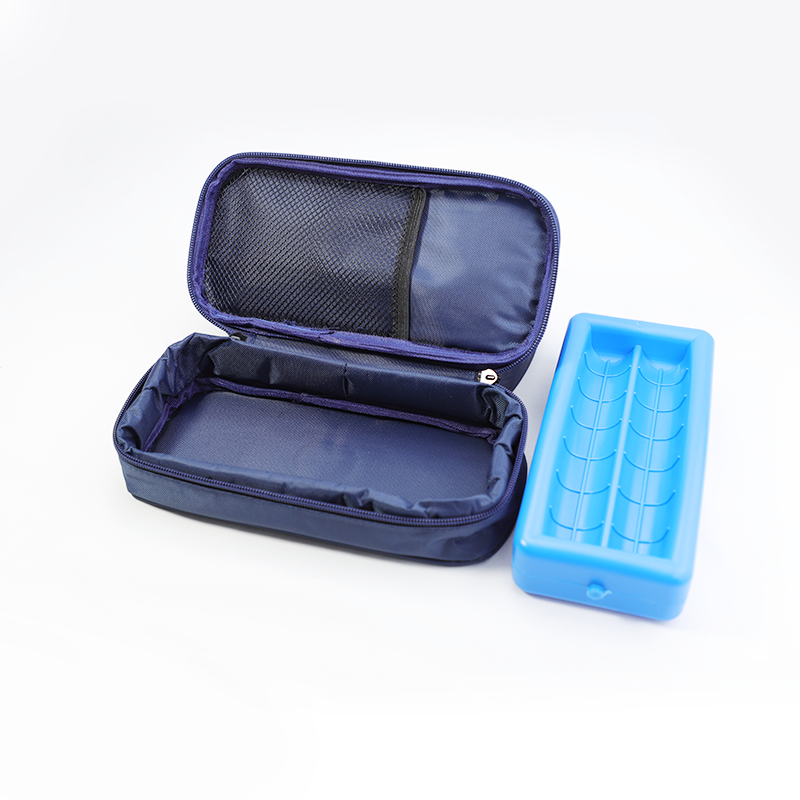 Cruxer Insulin Cooler Travel Case,Diabetes Carrying Bag with Protective Ice Brick Insulin Vial Protector Cooling kit for Storage