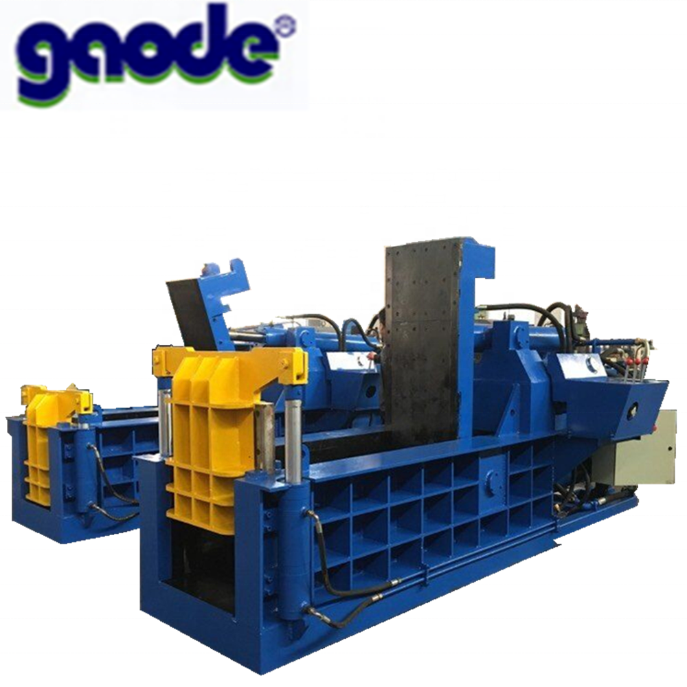 Automatic horizontal scrap metal compactor press