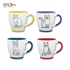 Taza Hot Sale Fashionable Ceramic Mug Creative Cute Cat Design Ceramic Tazas De Cafe