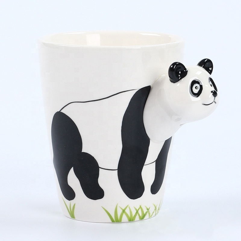 Creative Tea Coffee Milk 3D Animal Cartoon Mugs Cartoon Ceramic Coffee Tea Milk Mug Cartoon Mug