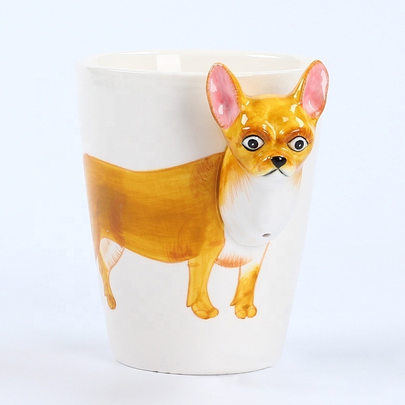 Creative Tea Coffee Milk 3D Animal Cartoon Mugs Cartoon Ceramic Coffee Tea Milk Mug Cartoon Mug