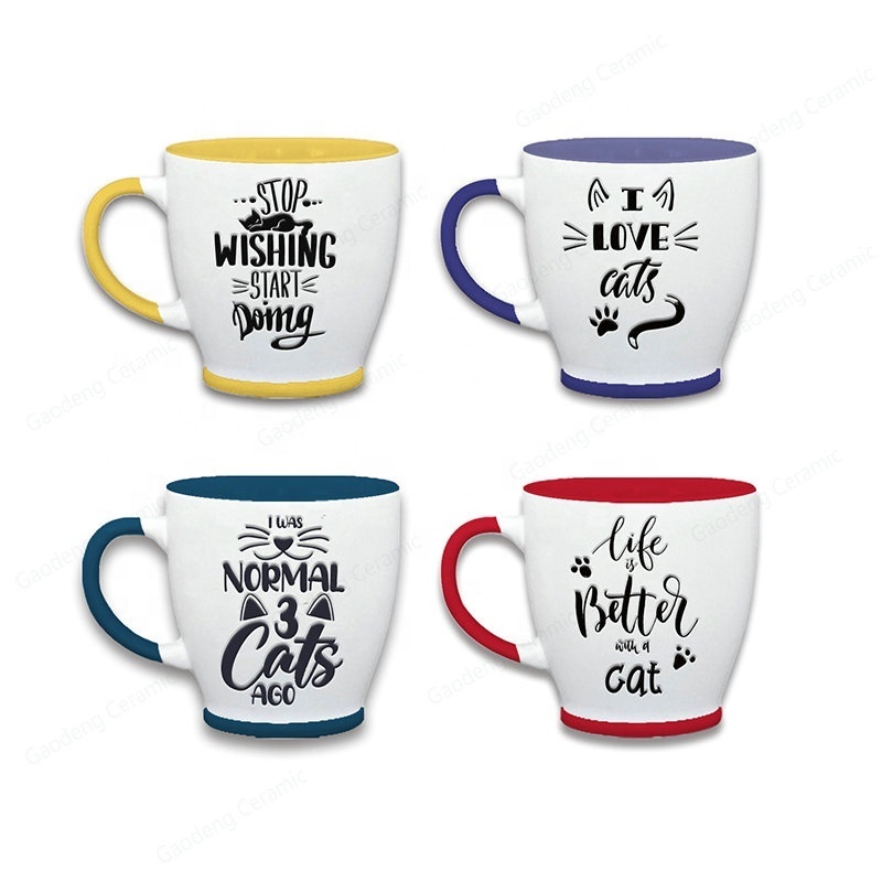 Taza Hot Sale Fashionable Ceramic Mug Creative Cute Cat Design Ceramic Tazas De Cafe