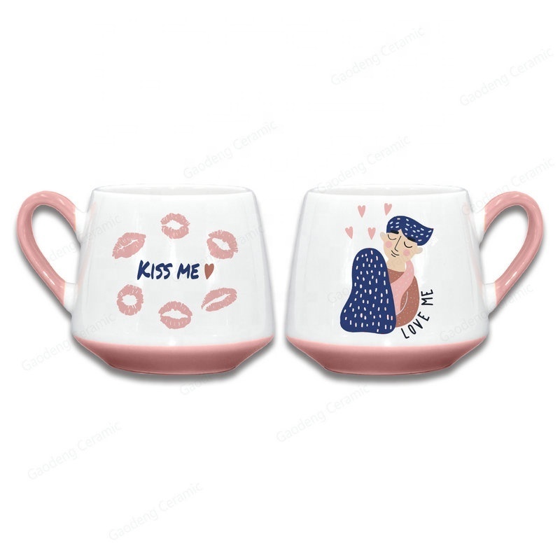 Fashion Diamond Style Ceramic Couple Mugs Lover Coffee Cups Valentine's Day Gift Mugs