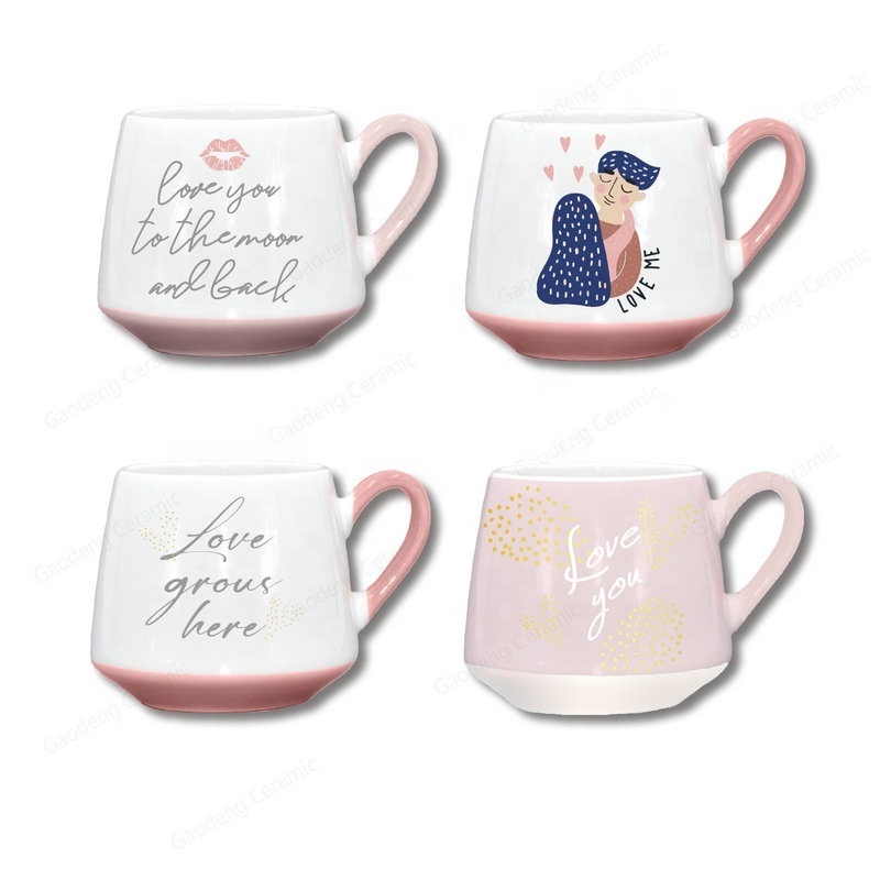 Fashion Diamond Style Ceramic Couple Mugs Lover Coffee Cups Valentine's Day Gift Mugs